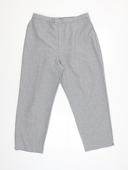 Womens UK Size 20 Preworn Regular Fit  Grey Trousers