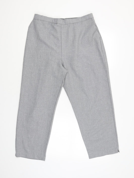 Womens UK Size 20 Preworn Regular Fit  Grey Trousers