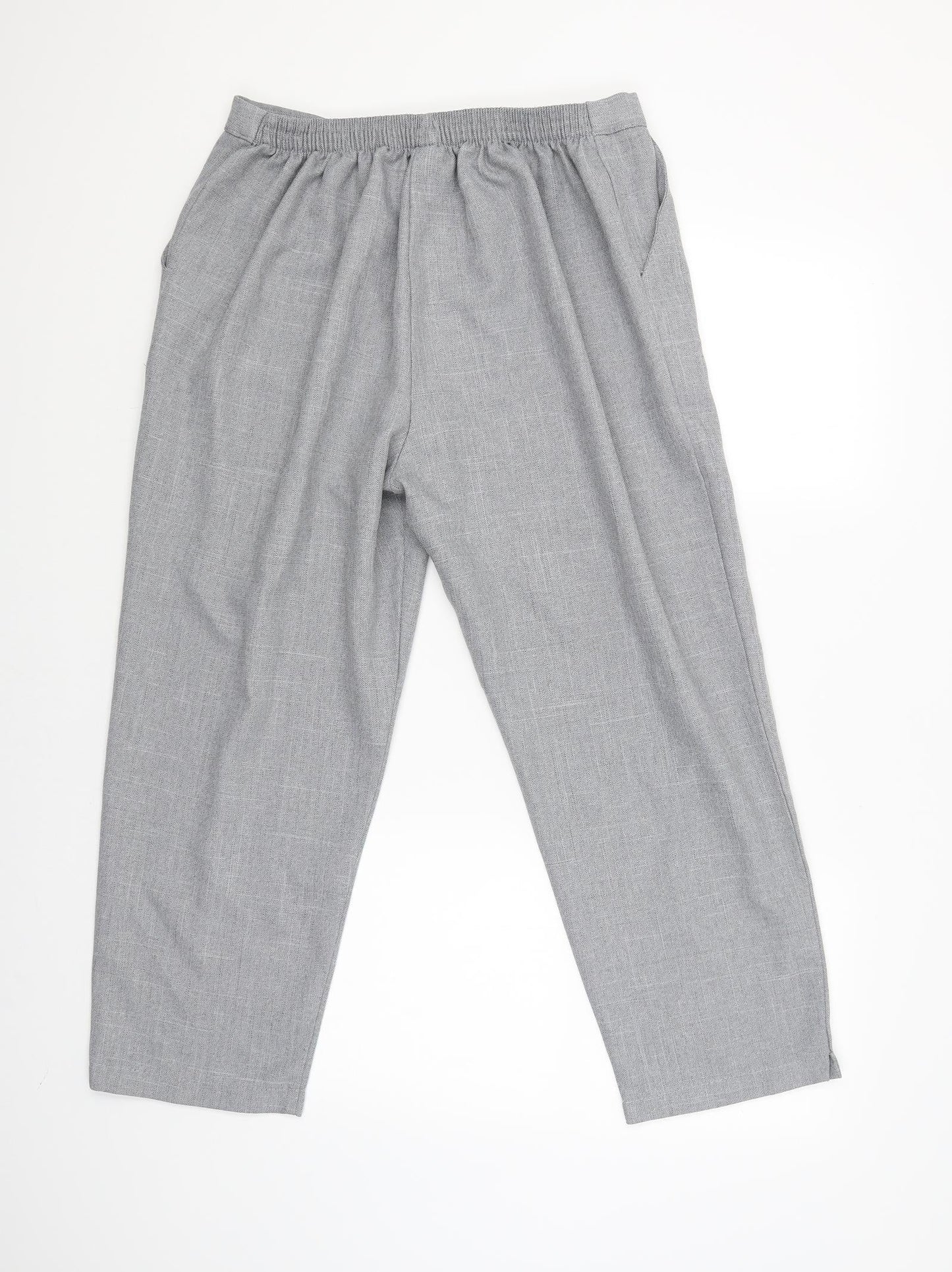 Womens UK Size 20 Preworn Regular Fit  Grey Trousers