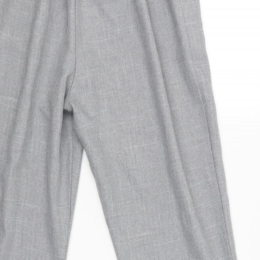 Womens UK Size 20 Preworn Regular Fit  Grey Trousers