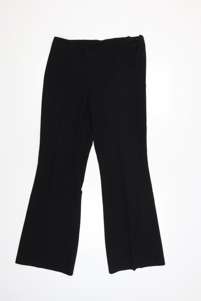 Womens UK Size 10 Marks and Spencer Regular Fit  Black Trousers