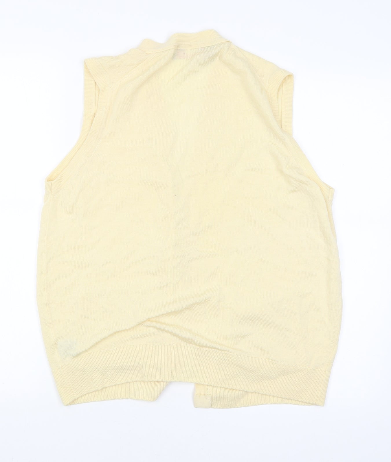 Kilspindle Womens Yellow   Vest Jumper Size 40