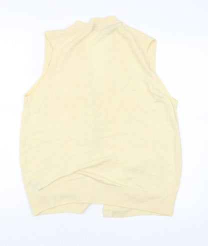 Kilspindle Womens Yellow   Vest Jumper Size 40