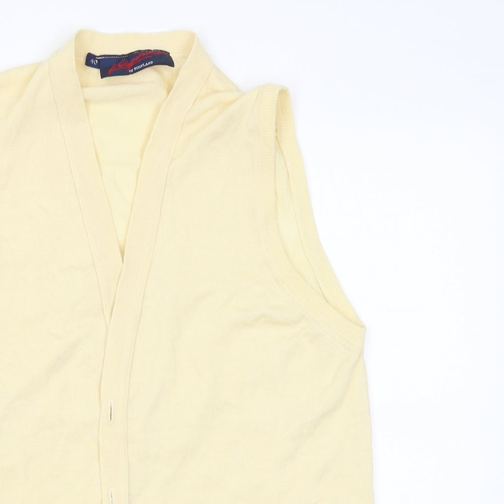 Kilspindle Womens Yellow   Vest Jumper Size 40