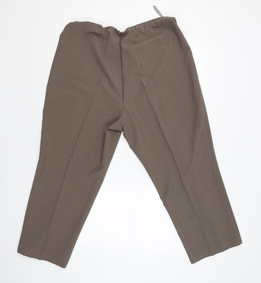 Womens UK Size 20 BM Regular Fit Chino Beige Trousers