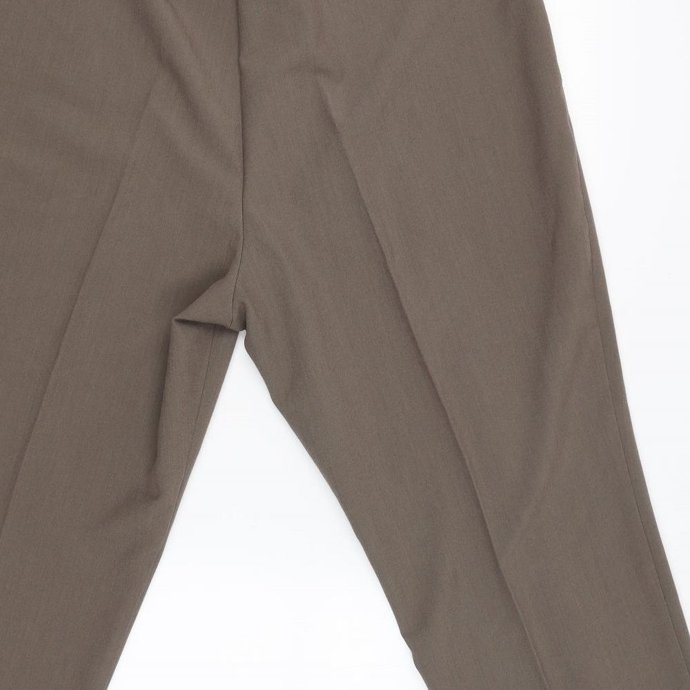 Womens UK Size 20 BM Regular Fit Chino Beige Trousers