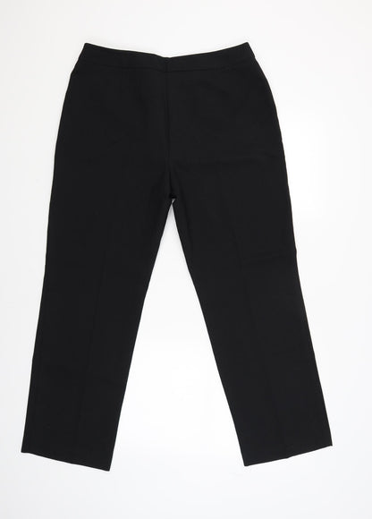 Womens UK Size 14 Marks and Spencer Regular Fit  Black Trousers
