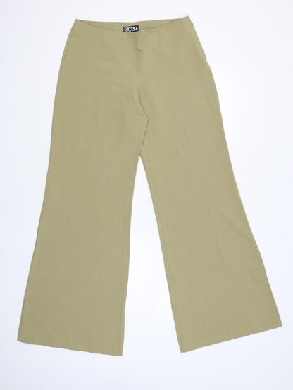 Only Womens Gold   Pedal Pusher Trousers Size 38 L31 in