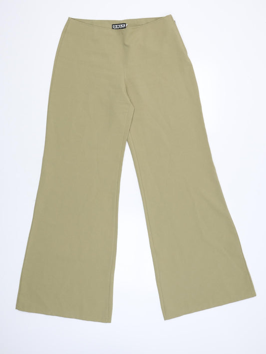 Only Womens Gold   Pedal Pusher Trousers Size 38 L31 in