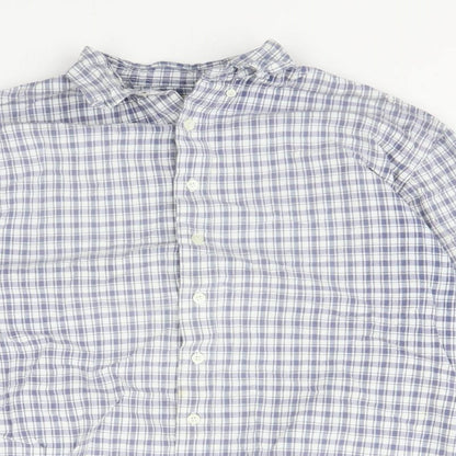 Mens UK Size M Emma & Co Blue  Button-Up Long Sleeve Casual Shirt