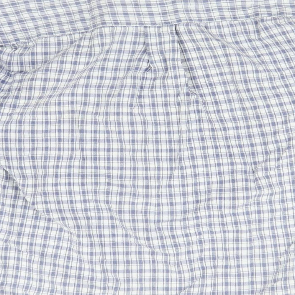 Mens UK Size M Emma & Co Blue  Button-Up Long Sleeve Casual Shirt
