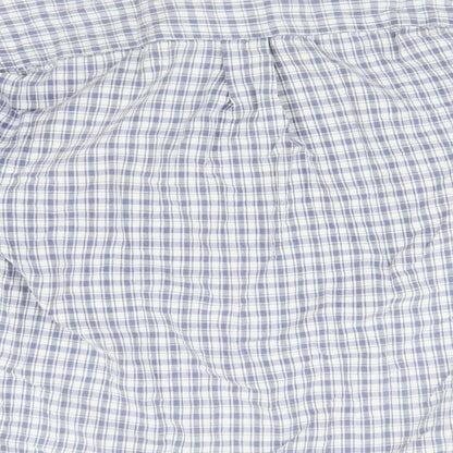 Mens UK Size M Emma & Co Blue  Button-Up Long Sleeve Casual Shirt