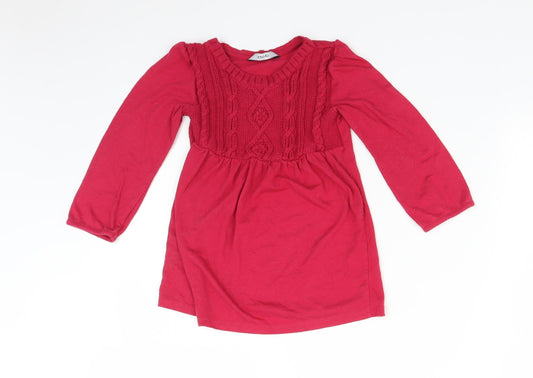 George Girls Red   Fit & Flare  Size 2-3 Years