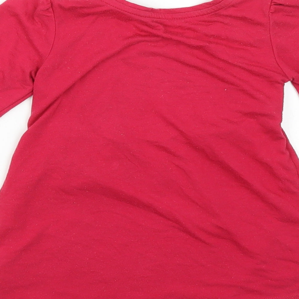 George Girls Red   Fit & Flare  Size 2-3 Years