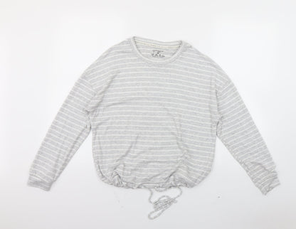 Primark Womens Grey Striped  Pullover Jumper Size 8