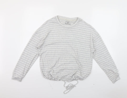 Primark Womens Grey Striped  Pullover Jumper Size 8