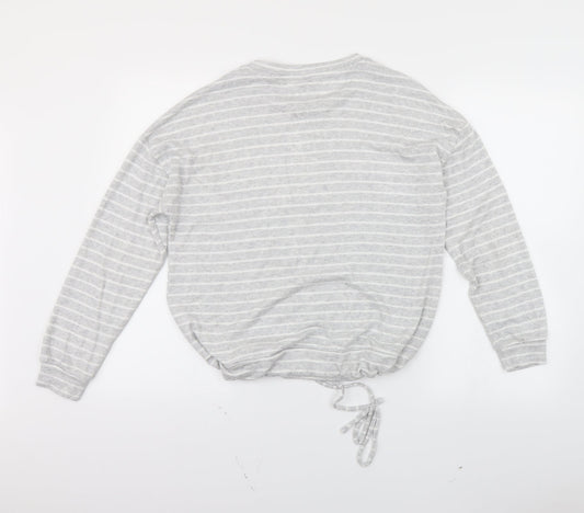 Primark Womens Grey Striped  Pullover Jumper Size 8