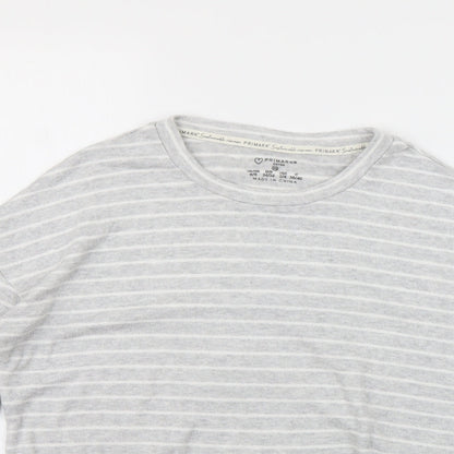 Primark Womens Grey Striped  Pullover Jumper Size 8