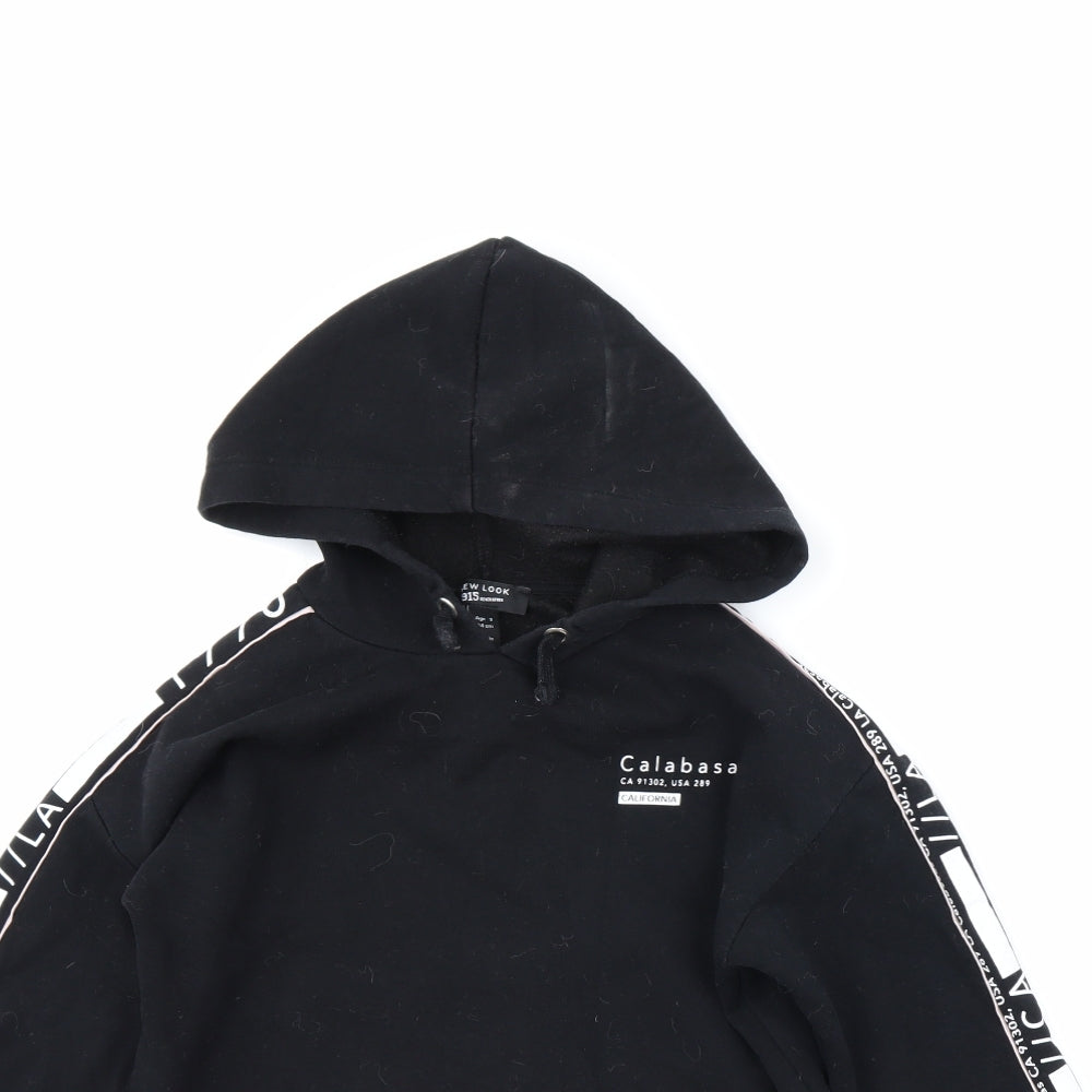 newlook Girls Black   Pullover Hoodie Size 9 Years