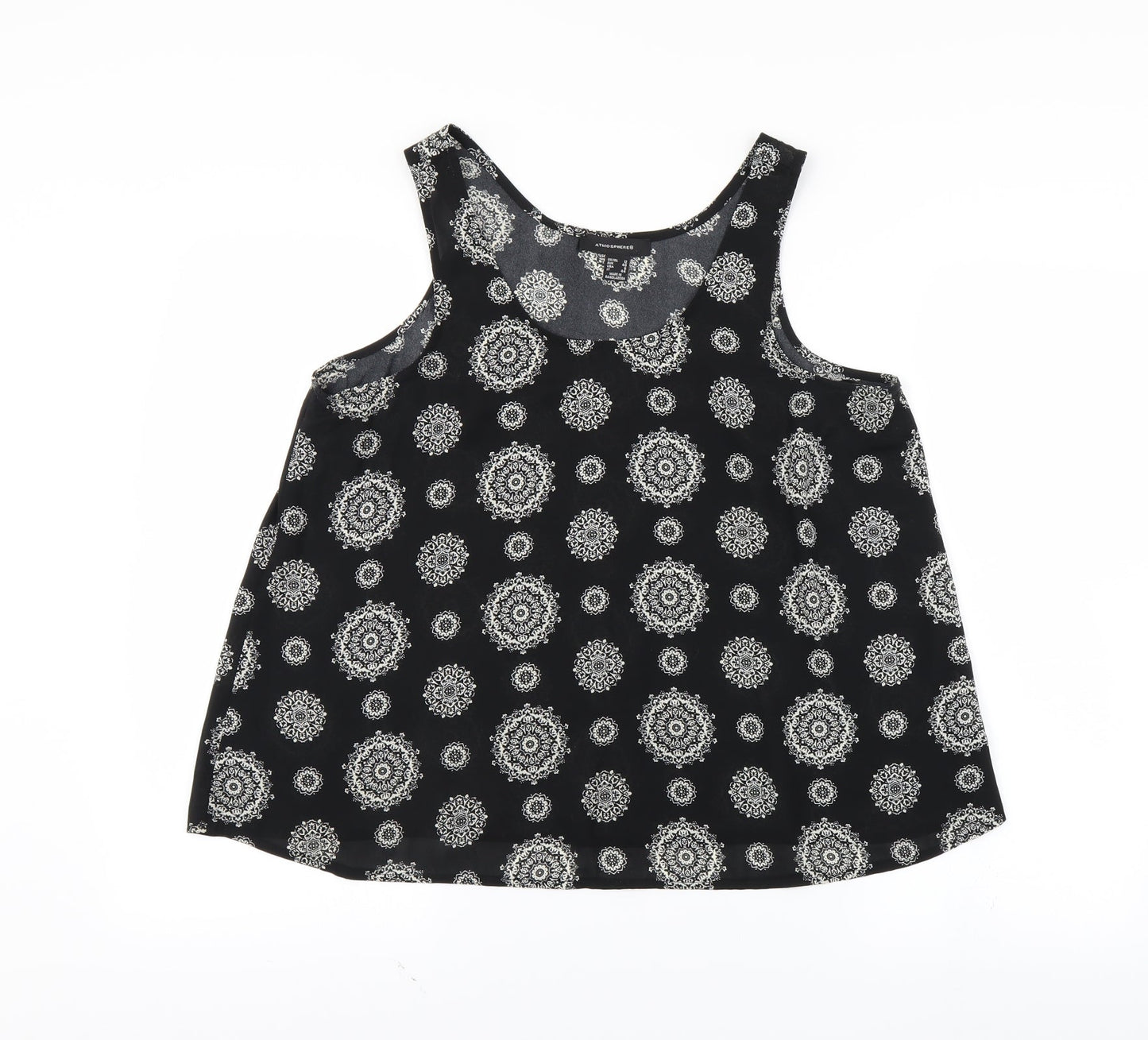 Womens UK Size 12 Atmosphere Black Basic Tank