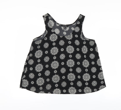 Womens UK Size 12 Atmosphere Black Basic Tank