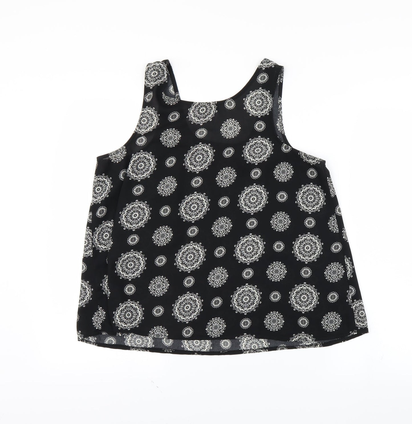 Womens UK Size 12 Atmosphere Black Basic Tank
