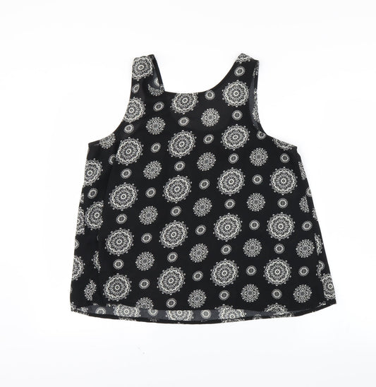 Womens UK Size 12 Atmosphere Black Basic Tank