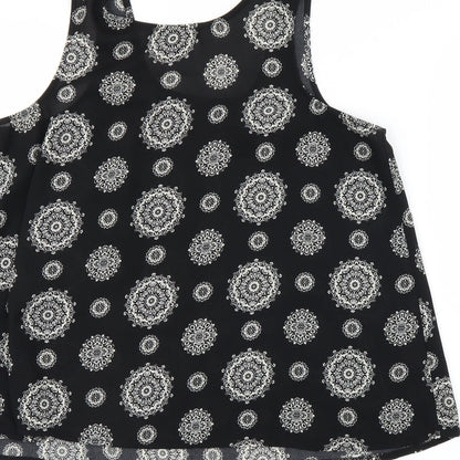 Womens UK Size 12 Atmosphere Black Basic Tank