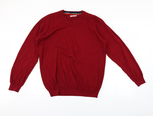 Sandstone Mens Red   Pullover Jumper Size L