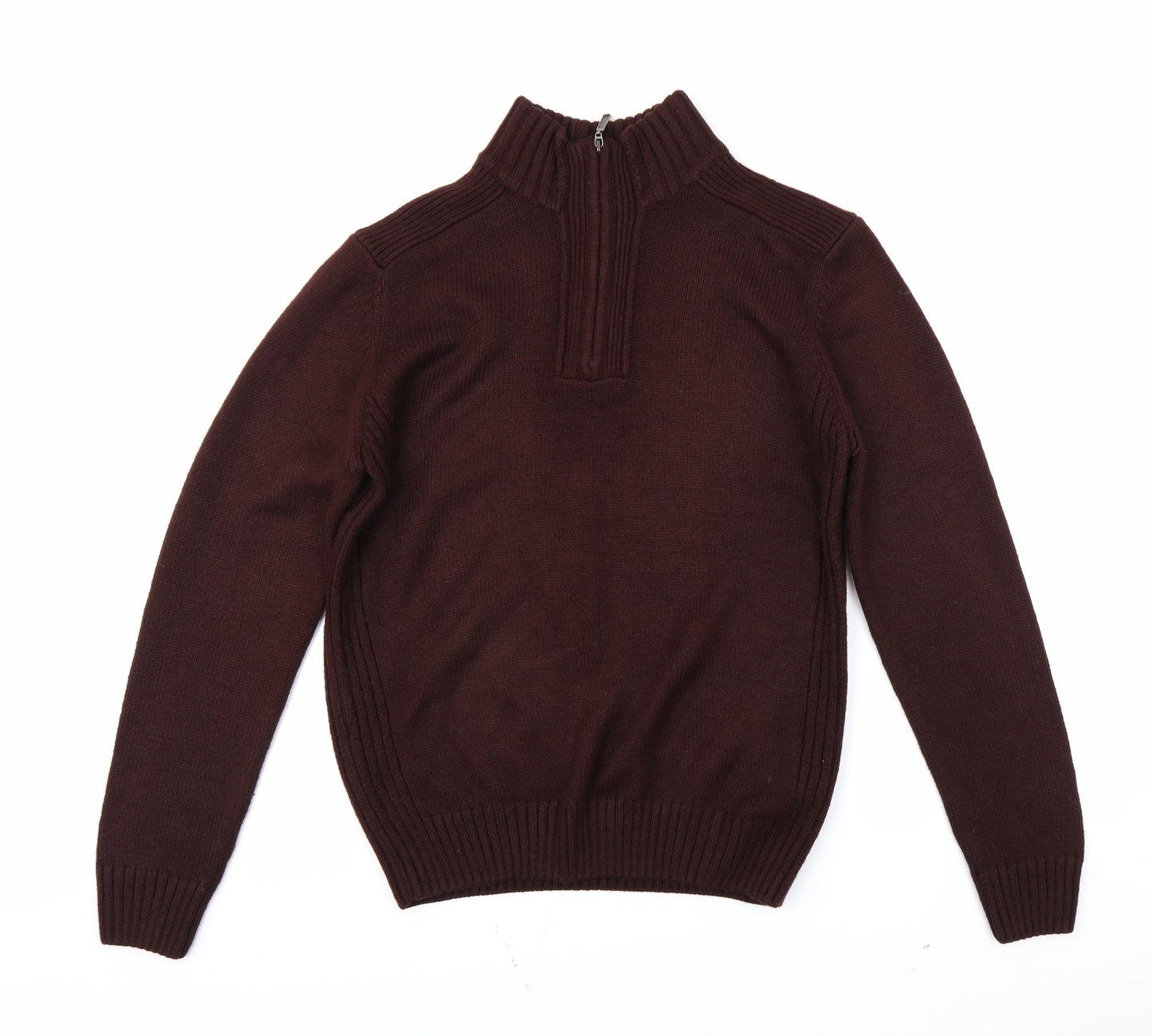 Atlantic Bay Mens Brown   Henley Jumper Size M