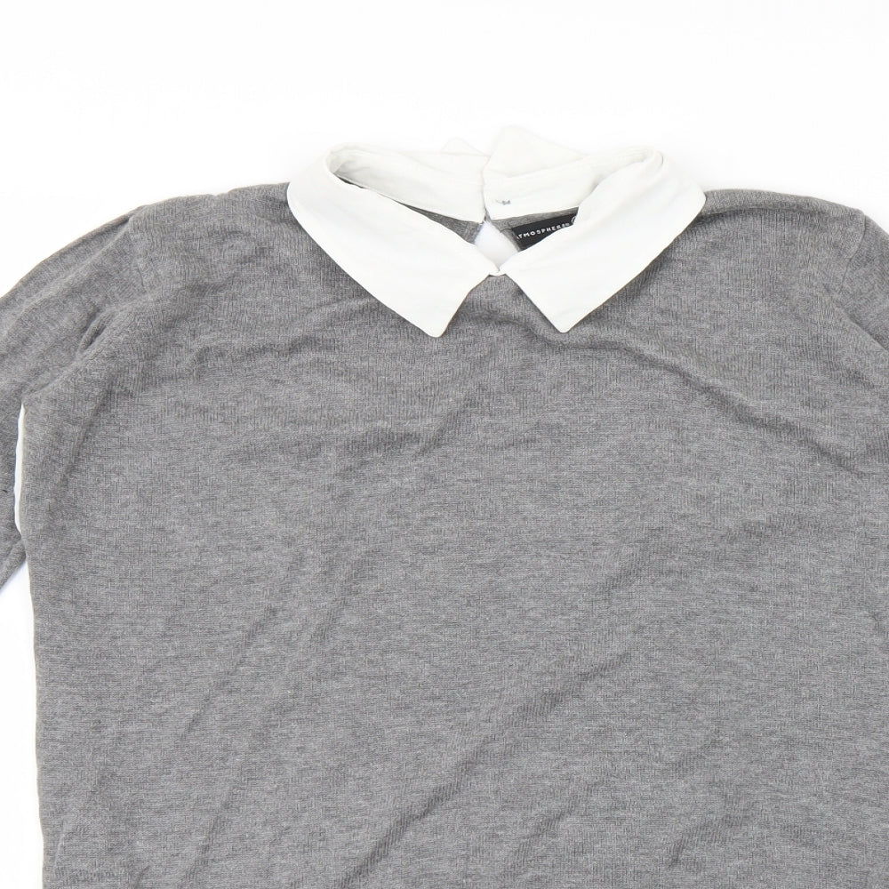 Atmosphere Womens Grey   Pullover Jumper Size 6