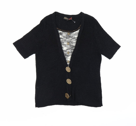 stephen Womens Black   Pullover Jumper Size L