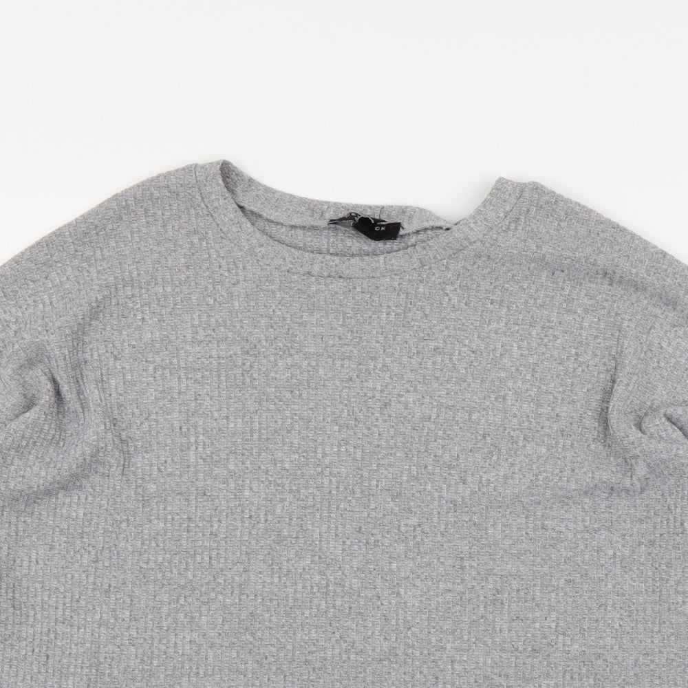 newlook Girls Grey   Tunic T-Shirt Size 12-13 Years