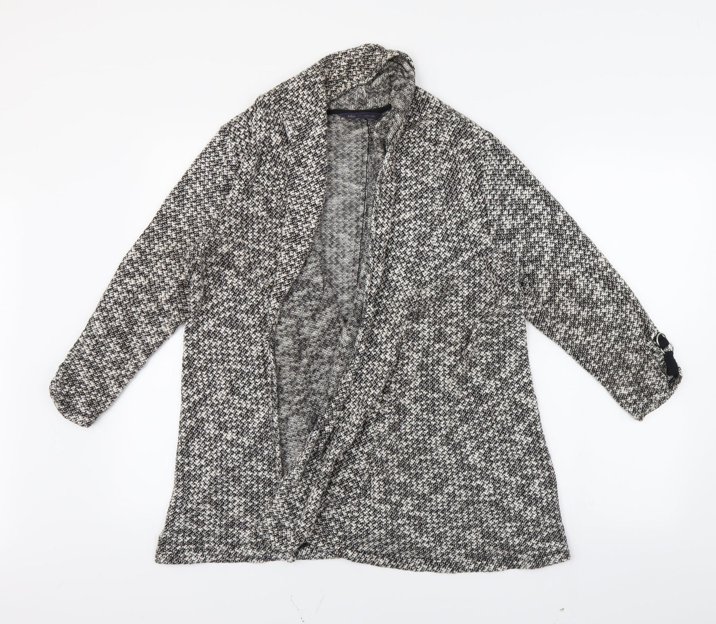 M&S Womens Grey   Wrap Jumper Size 16