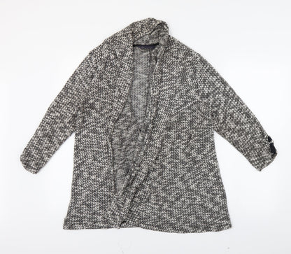 M&S Womens Grey   Wrap Jumper Size 16