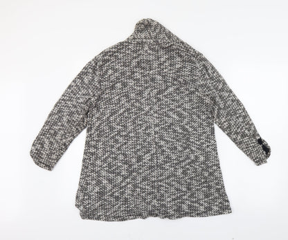 M&S Womens Grey   Wrap Jumper Size 16