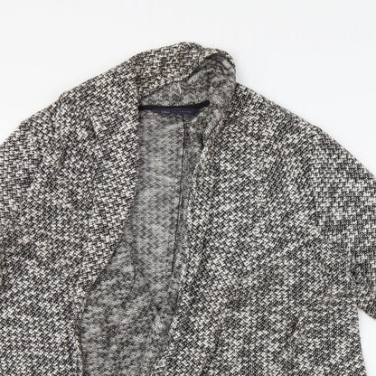 M&S Womens Grey   Wrap Jumper Size 16