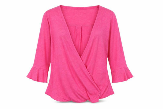 M&S Womens Pink   Wrap Jumper Size 14
