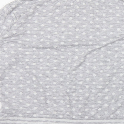 NEXT Womens Grey Polka Dot  Capri Pyjama Top Size S