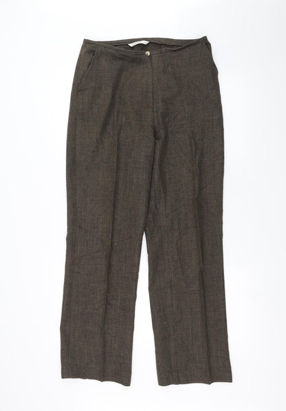 George Womens Brown   Trousers  Size 12 L28 in