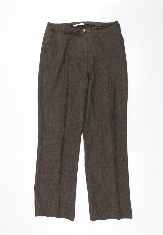 George Womens Brown   Trousers  Size 12 L28 in