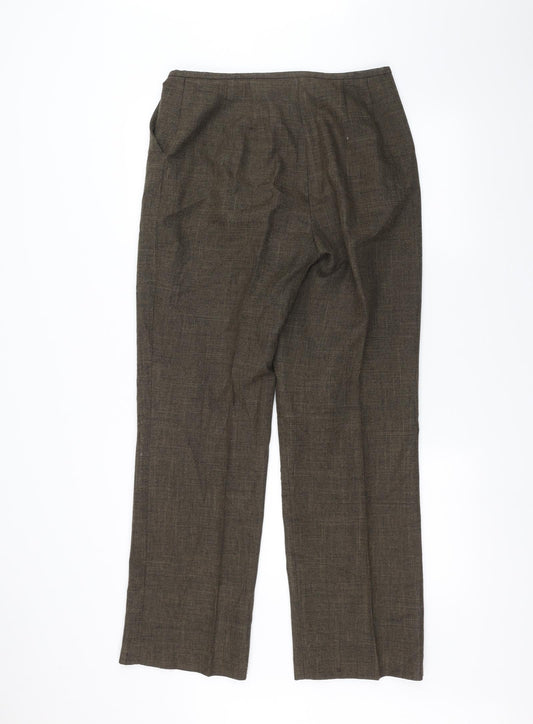 George Womens Brown   Trousers  Size 12 L28 in