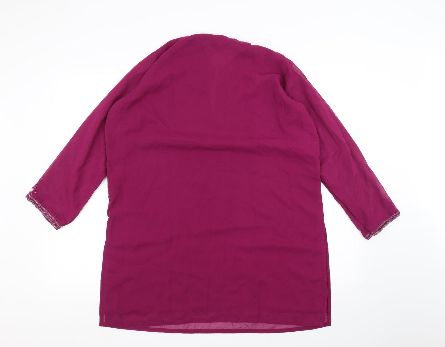 Womens UK Size S Preworn Pink Basic T-Shirt