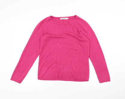 Cashmasoft Womens Pink   Pullover Jumper Size S