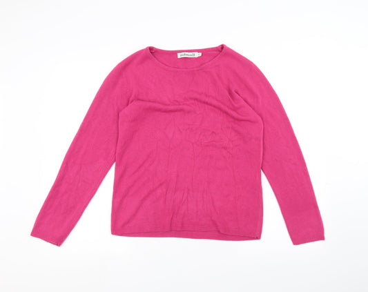 Cashmasoft Womens Pink   Pullover Jumper Size S