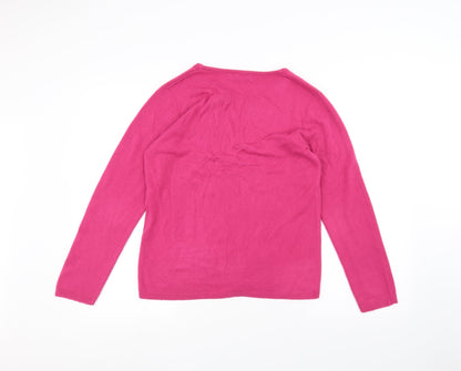 Cashmasoft Womens Pink   Pullover Jumper Size S