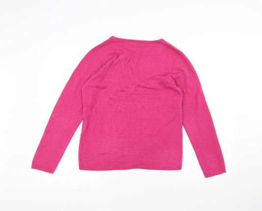 Cashmasoft Womens Pink   Pullover Jumper Size S