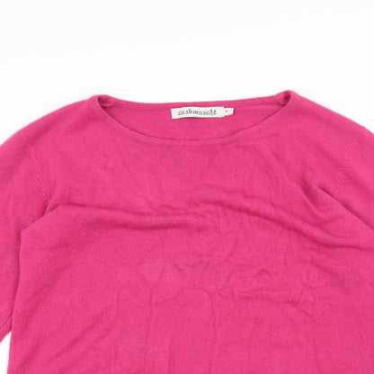 Cashmasoft Womens Pink   Pullover Jumper Size S