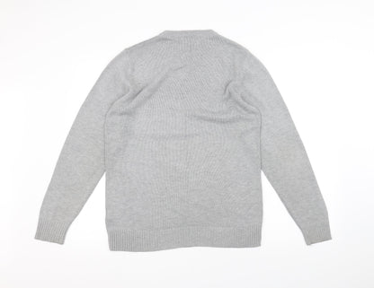 Easy Mens Grey   Pullover Jumper Size S