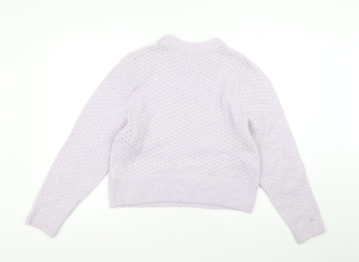 H&M Womens Purple   Pullover Jumper Size L